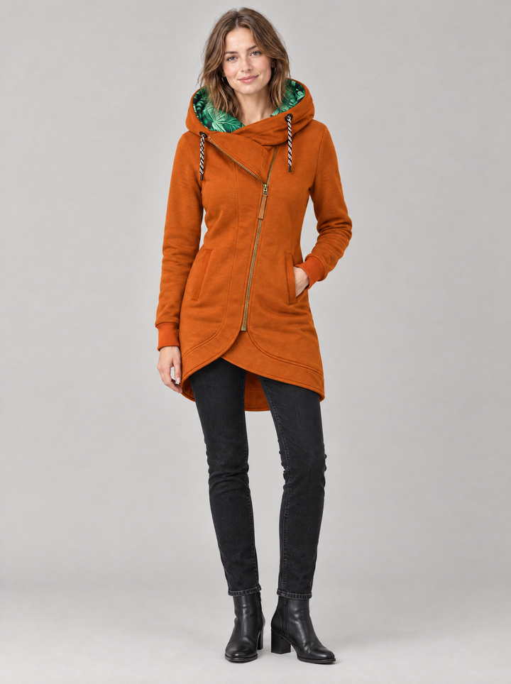 Women’s Long Hooded Quilted Winter Coat