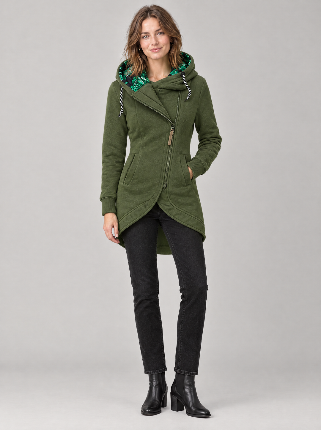 Women’s Long Hooded Quilted Winter Coat