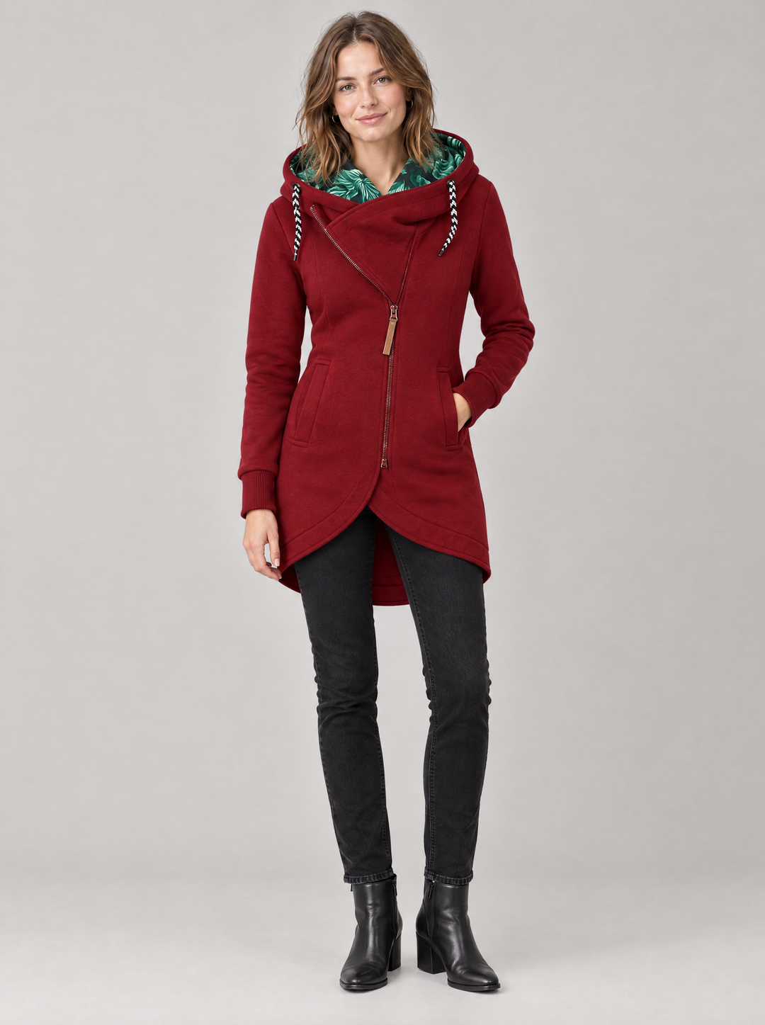 Women’s Long Hooded Quilted Winter Coat