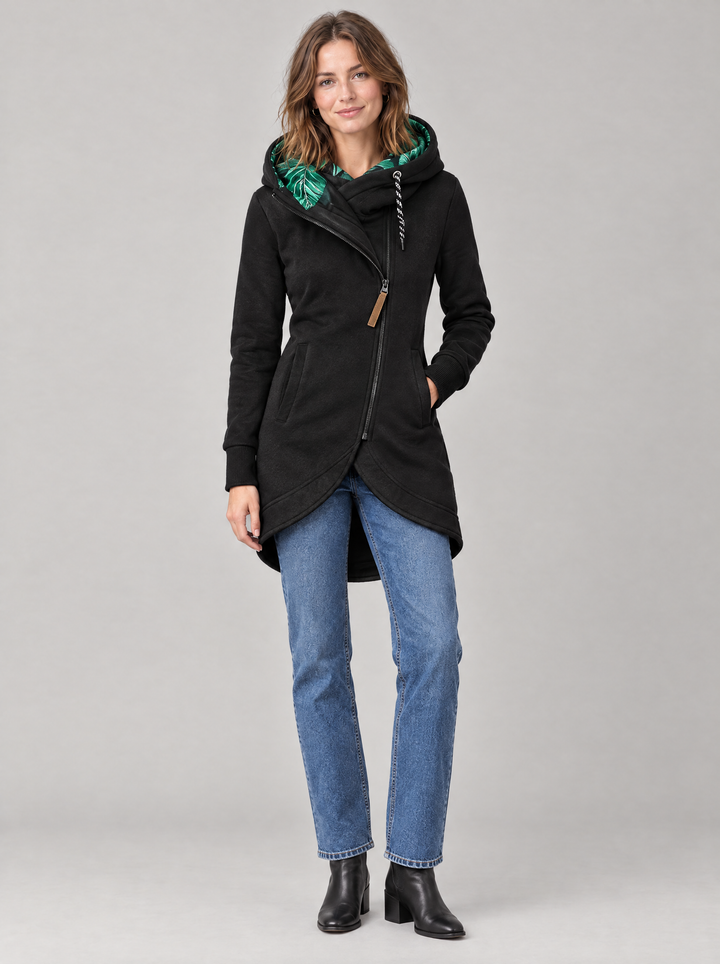 Women’s Long Hooded Quilted Winter Coat