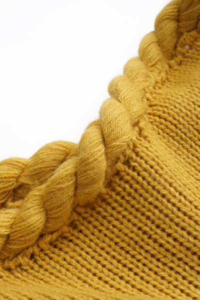 Knit Braided Tie-Up Skirt