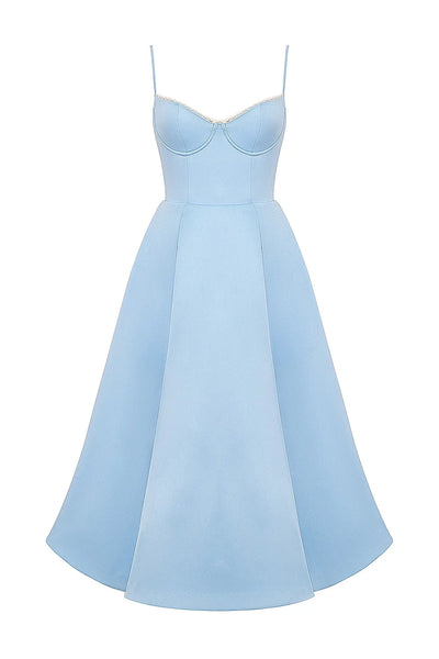 SELENE MIDI DRESS - BLUE