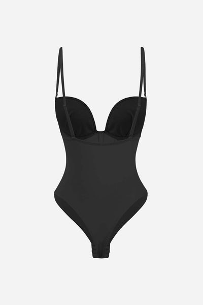 Mesh Patchwork Corset Bustier Slip Bodysuit