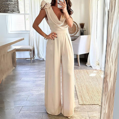 Madelyn™ - Jumpsuit met watervalhalslijn