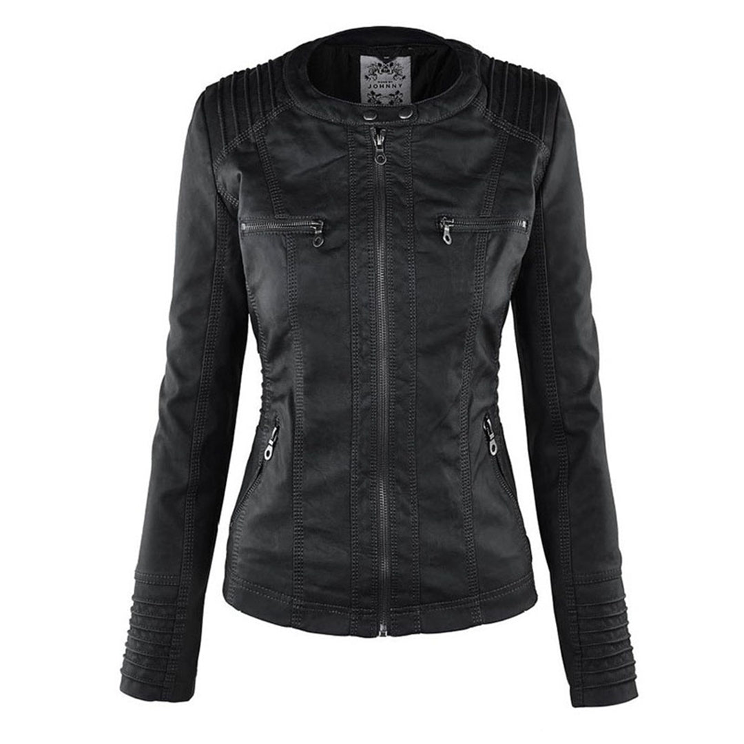 Flavia | Sturdy and elegant leather jacket