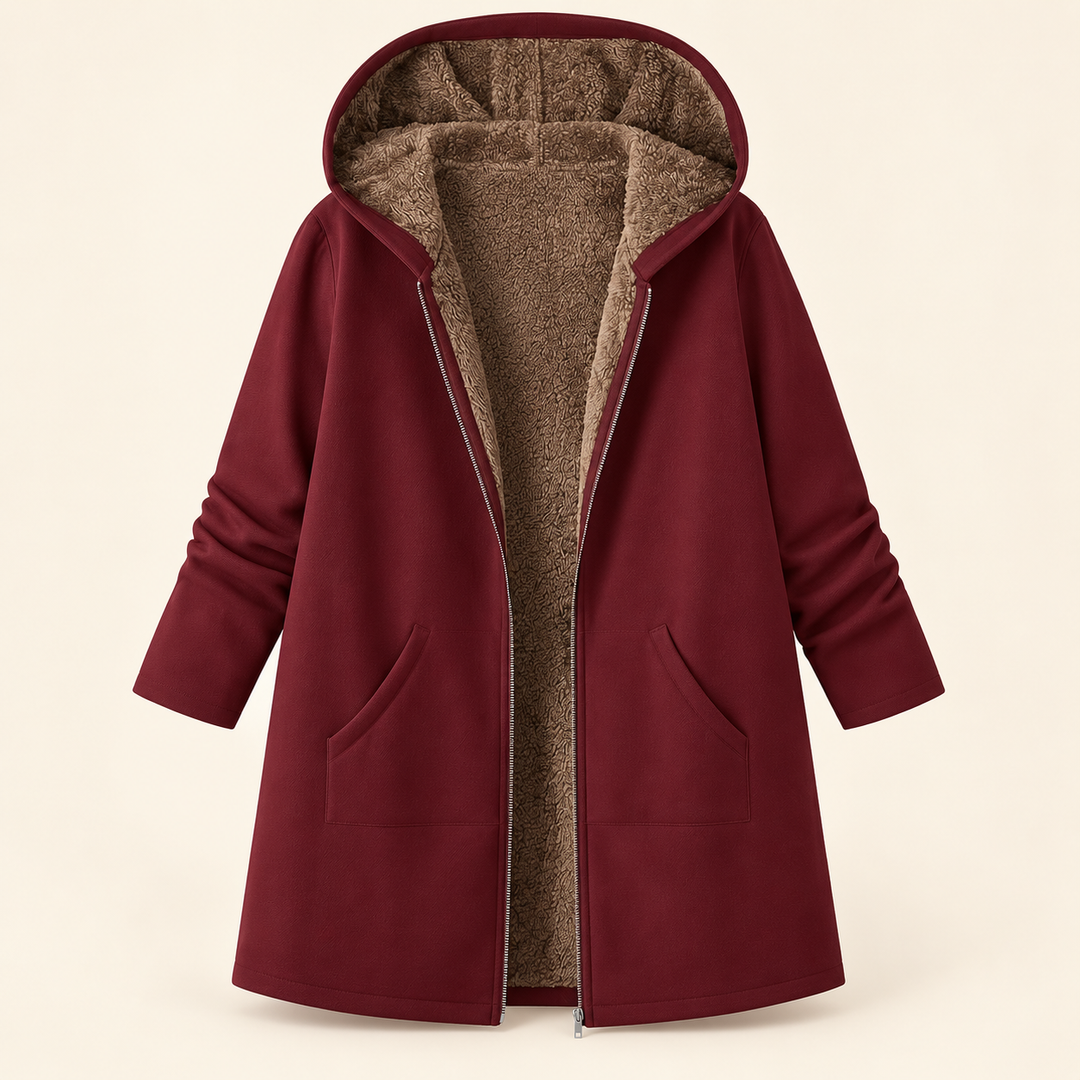 Bronwen – Fleece-Lined Hooded Coat