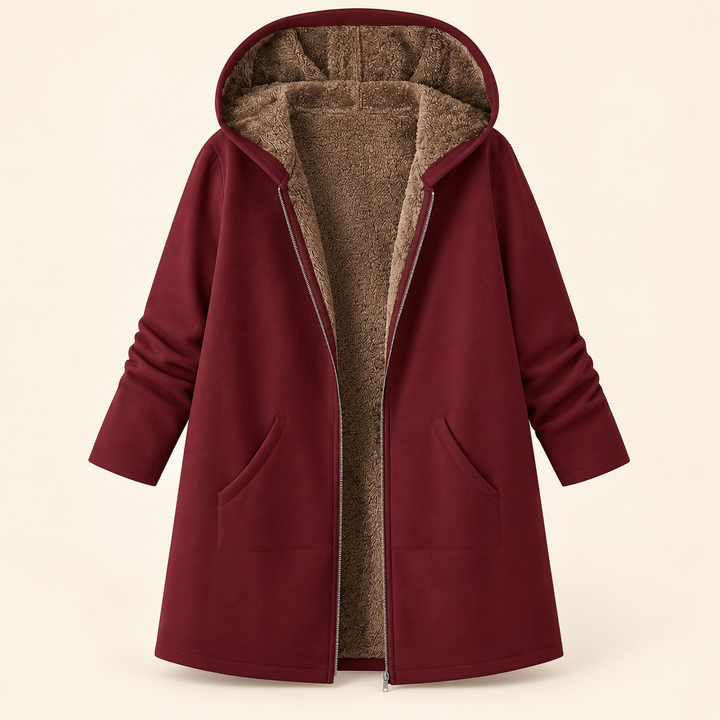 Bronwen – Fleece-Lined Hooded Coat