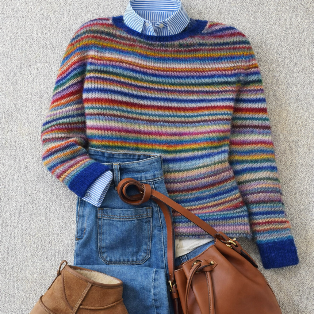 Josephine – Striped Knit Jumper