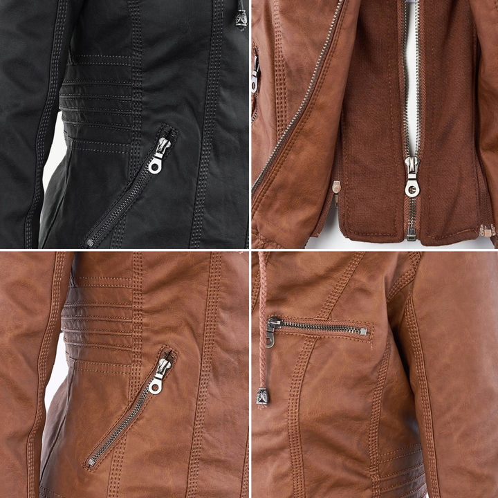 Flavia | Sturdy and elegant leather jacket