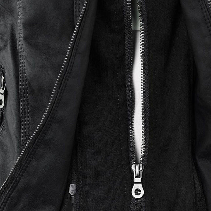 Flavia | Sturdy and elegant leather jacket