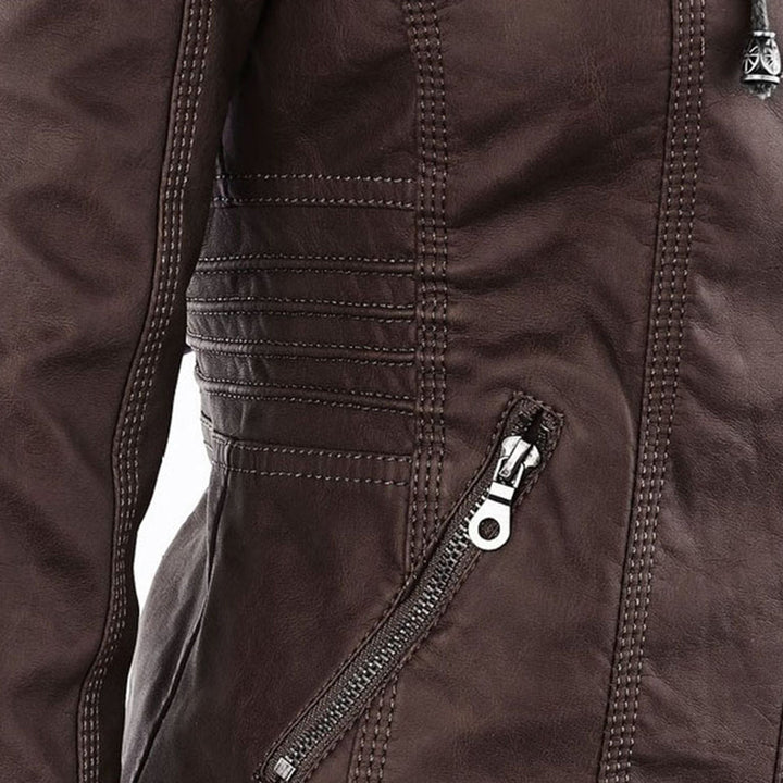 Flavia | Sturdy and elegant leather jacket