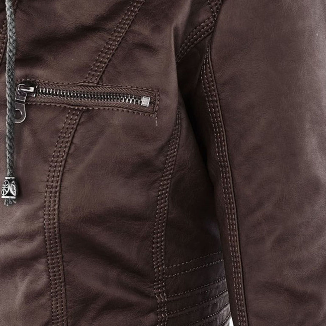 Flavia | Sturdy and elegant leather jacket