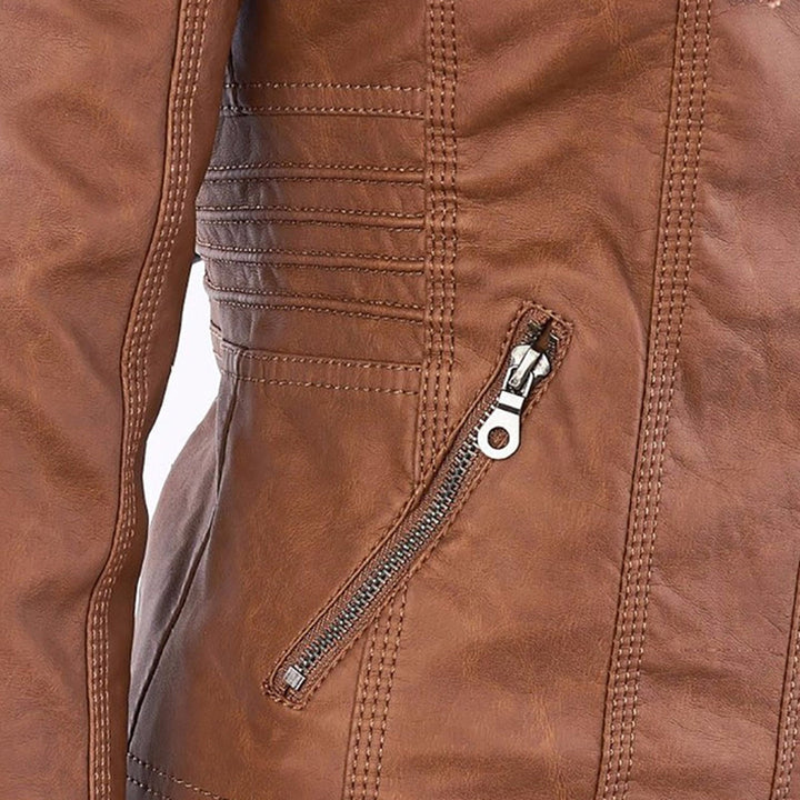 Flavia | Sturdy and elegant leather jacket
