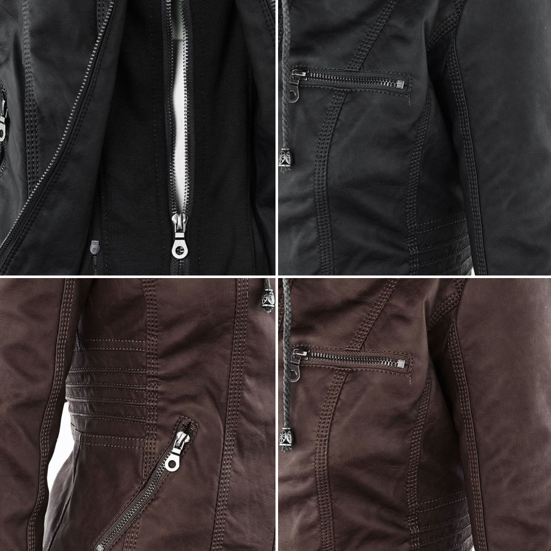 Flavia | Sturdy and elegant leather jacket