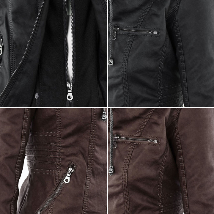 Flavia | Sturdy and elegant leather jacket