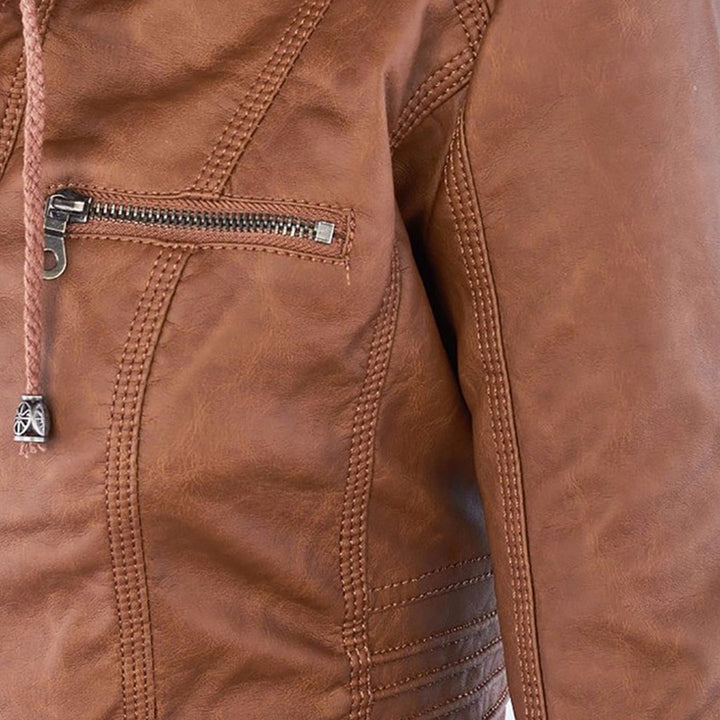 Flavia | Sturdy and elegant leather jacket