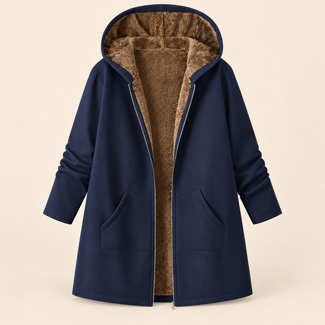 Bronwen – Fleece-Lined Hooded Coat