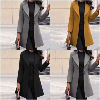 Kate | Sleek Buttoned Coat