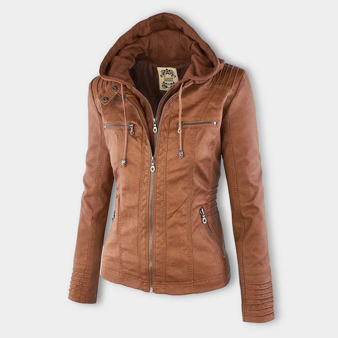 Flavia | Sturdy and elegant leather jacket