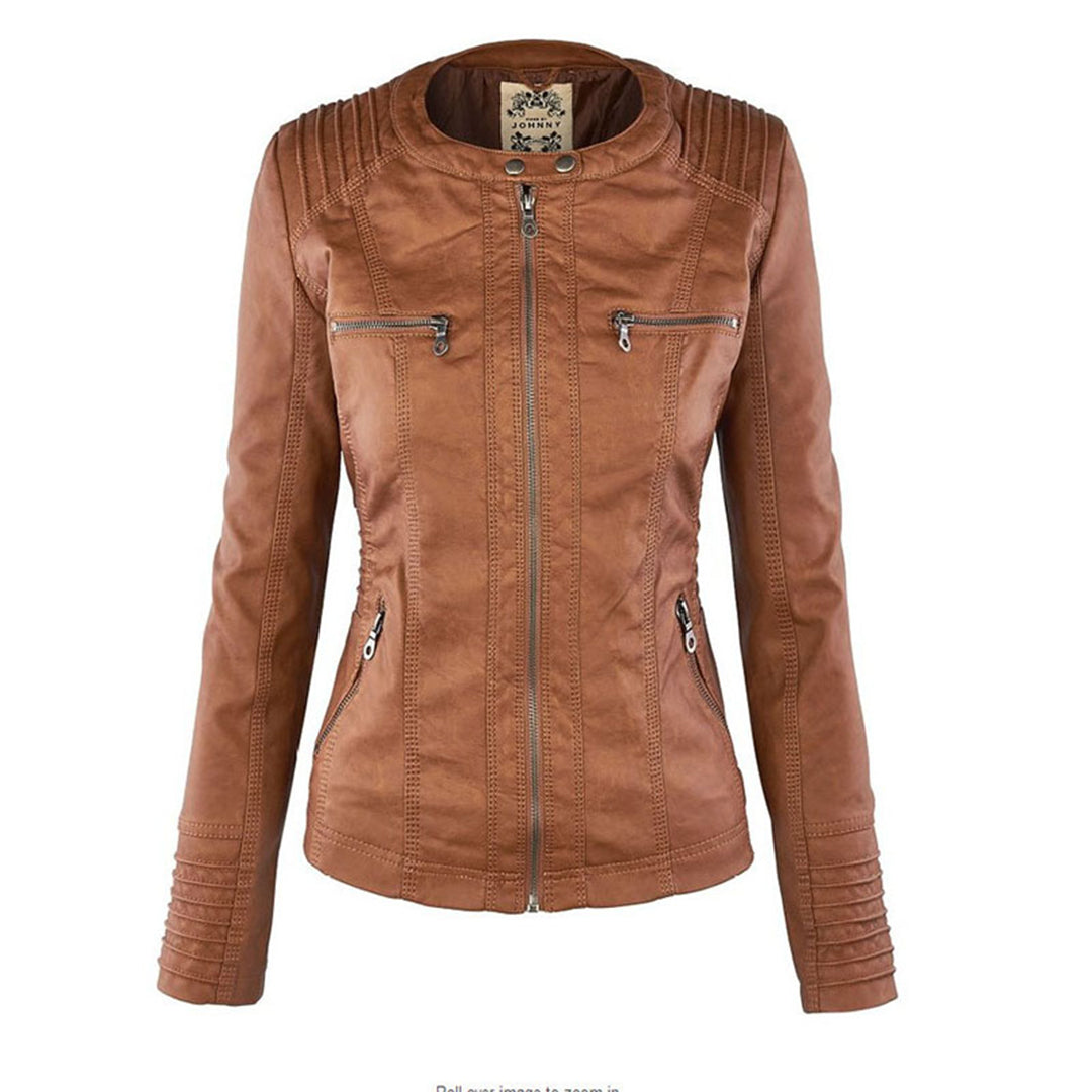 Flavia | Sturdy and elegant leather jacket