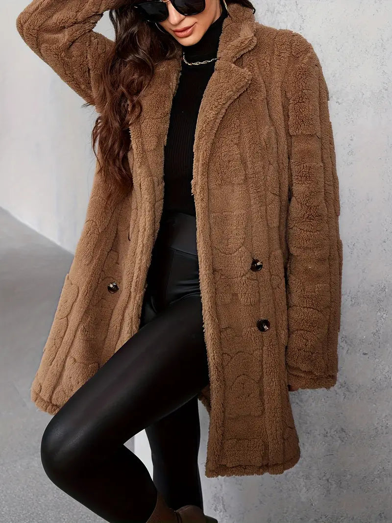 Noella | Winterjas met textuur 