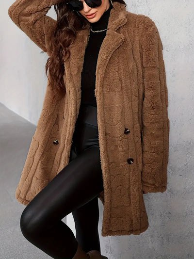Noella | Winterjas met textuur 