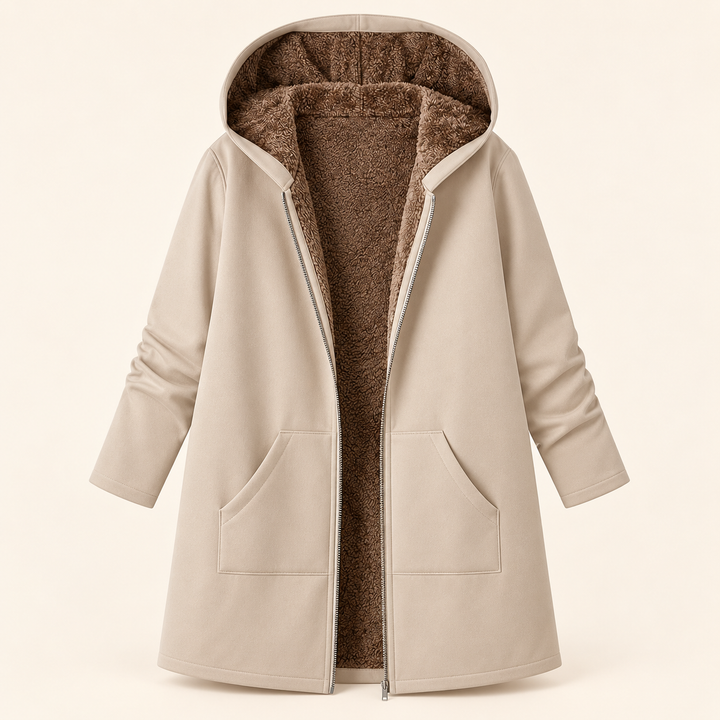 Bronwen – Fleece-Lined Hooded Coat