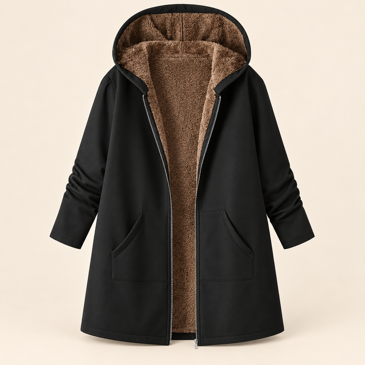 Bronwen – Fleece-Lined Hooded Coat