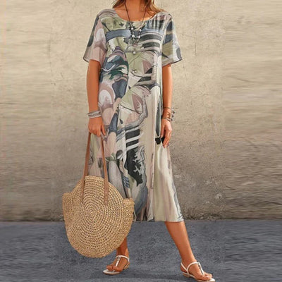 Thalia | Comfortabele bloemenjurk 