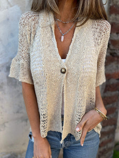 April | Elegant Textured Top