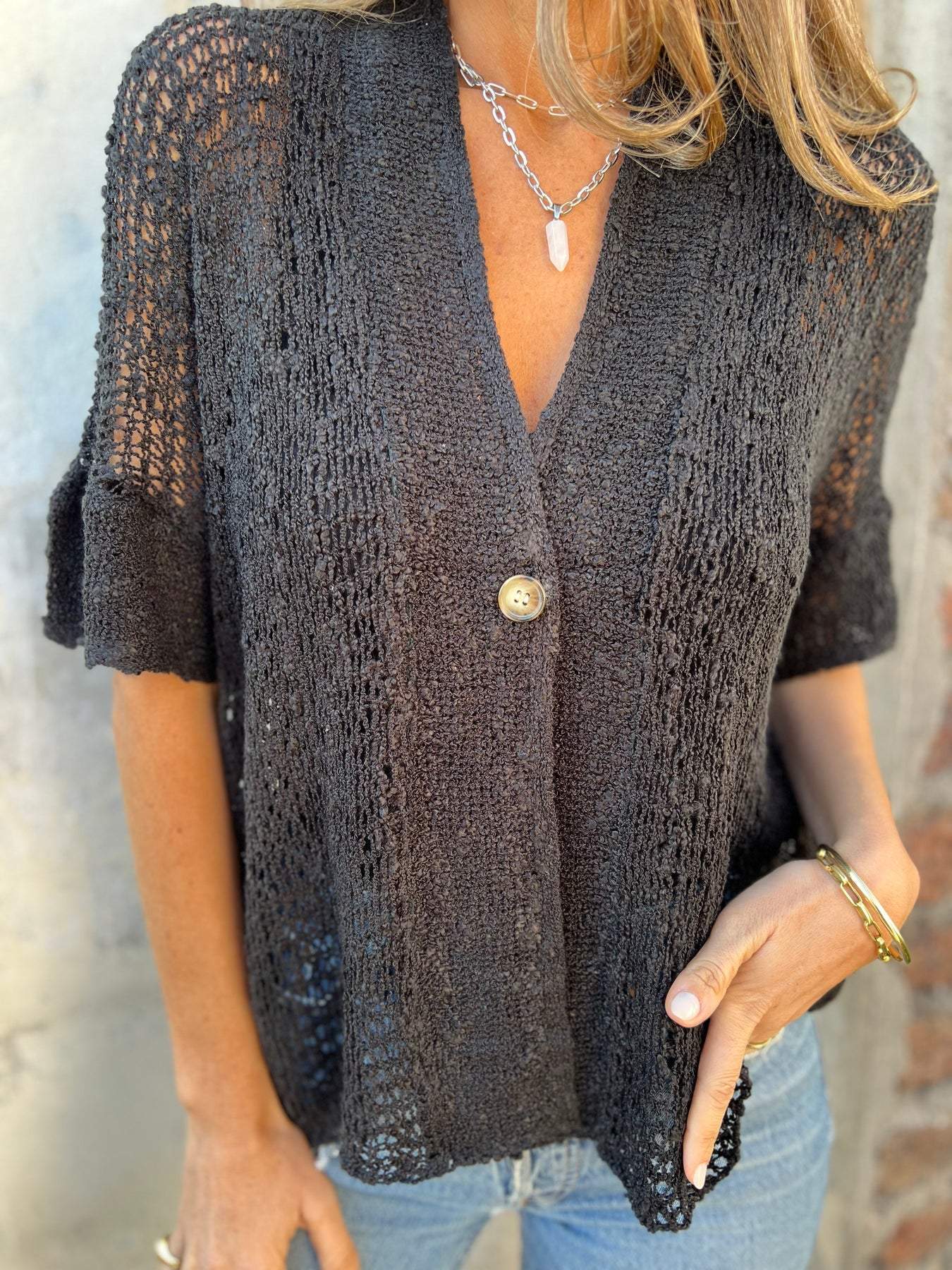 April | Elegant Textured Top