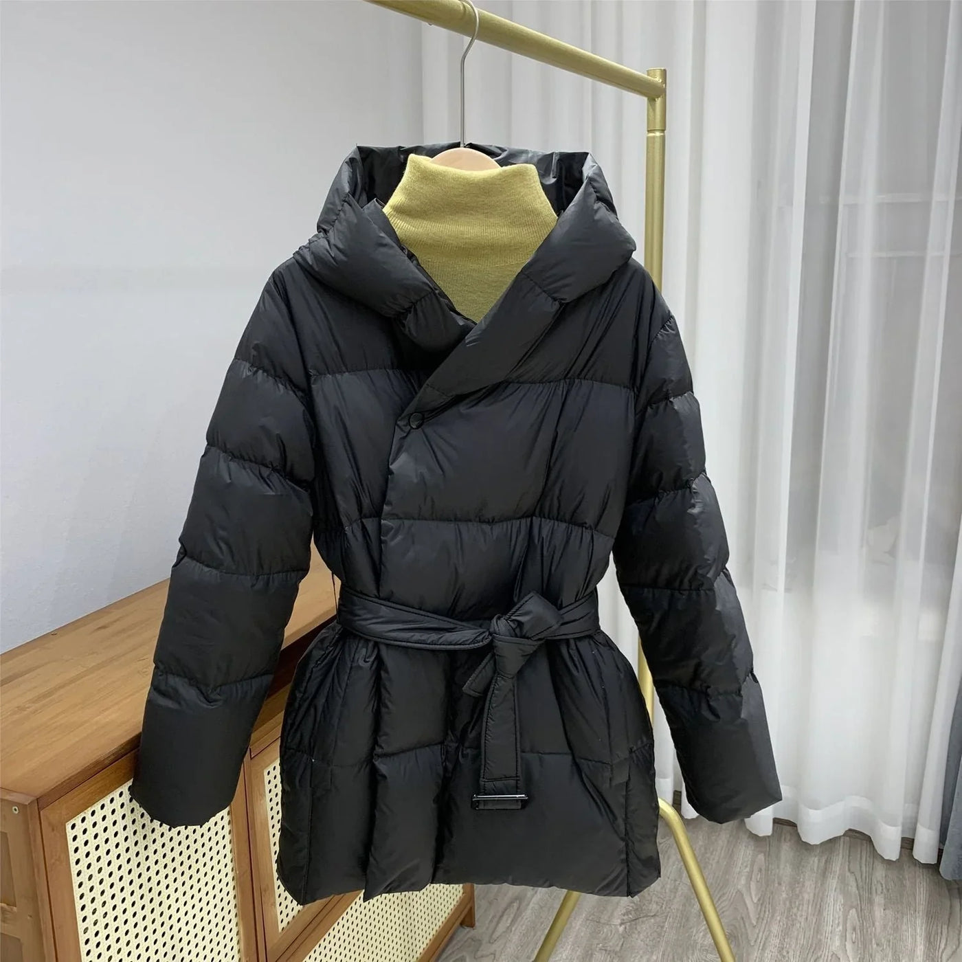 Carrie | Winterjas met riem 