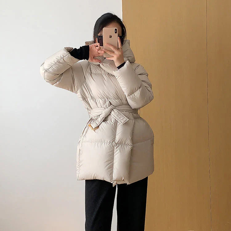 Carrie | Winterjas met riem 