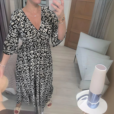 Elsa | Boho geprinte jurk 