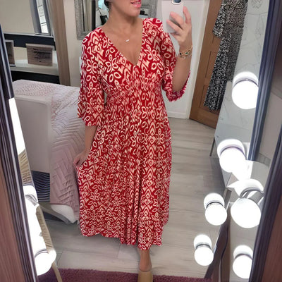 Elsa | Boho geprinte jurk 