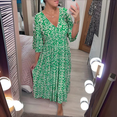 Elsa | Boho geprinte jurk 