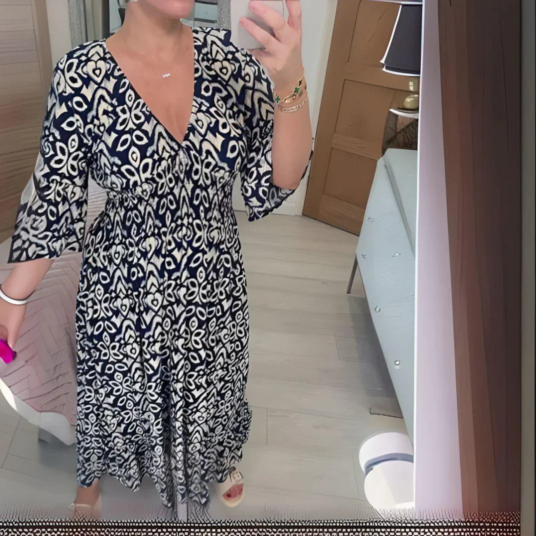 Elsa | Boho geprinte jurk 