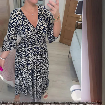 Elsa | Boho geprinte jurk 