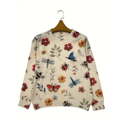 Esmee | Trui met tuinprint 