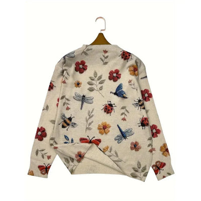 Esmee | Trui met tuinprint 