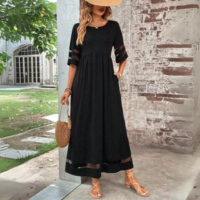 Evelyn | Elegante maxi-jurk met buikbedekking