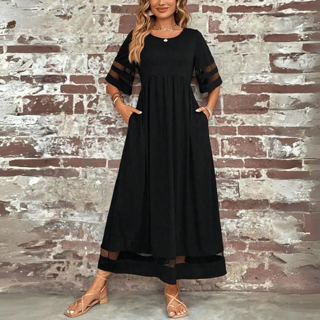 Evelyn | Elegante maxi-jurk met buikbedekking