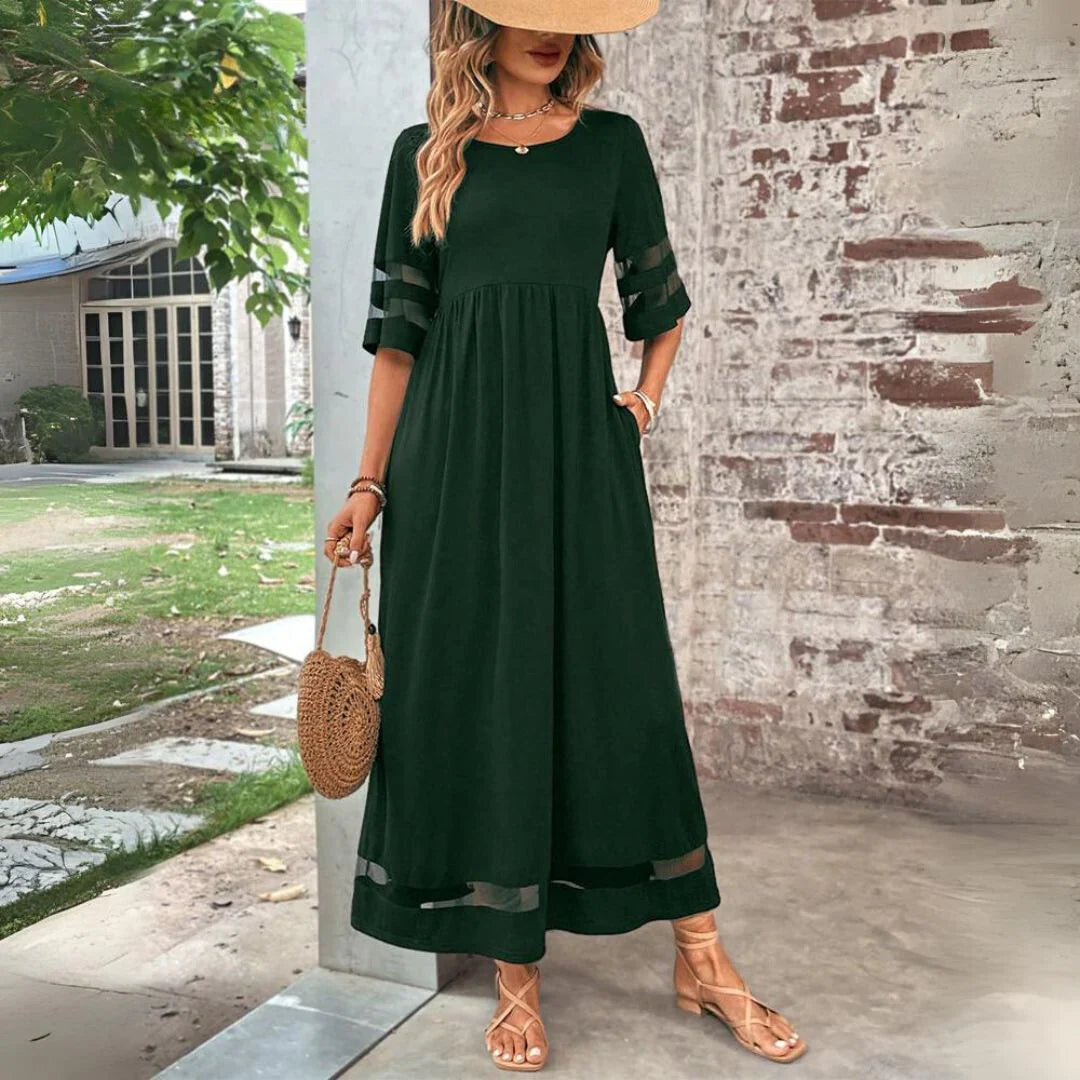 Evelyn | Elegante maxi-jurk met buikbedekking