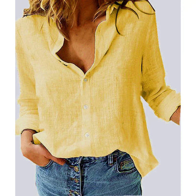Kaia | Shirt met lange mouwen en vogelprint 