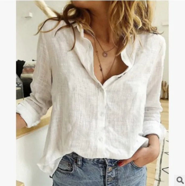 Kaia | Shirt met lange mouwen en vogelprint 
