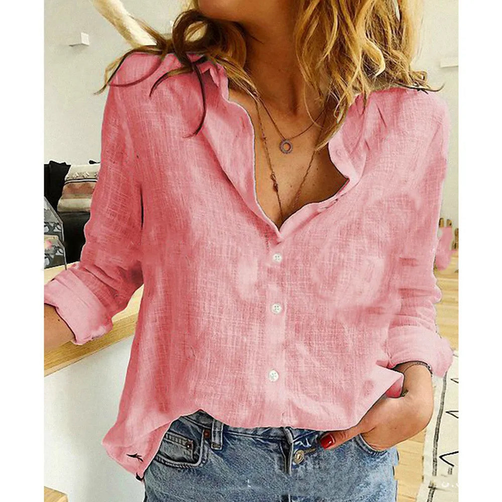 Kaia | Shirt met lange mouwen en vogelprint 