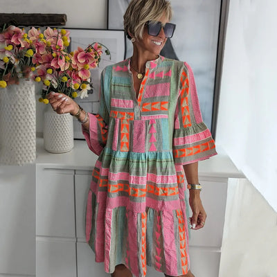 Lola | Patterned Autumn Dress