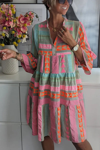 Lola | Patterned Autumn Dress