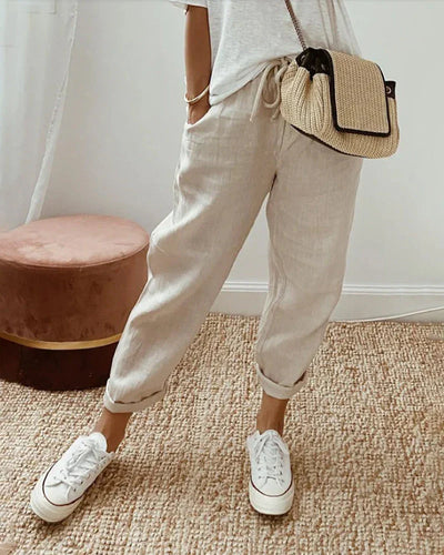 Lulu | Lichtgewicht broek