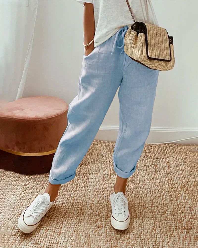 Lulu | Lichtgewicht broek